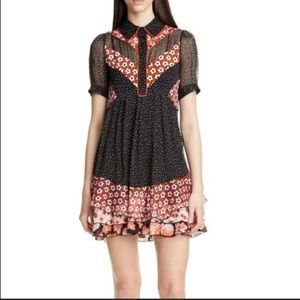 Diane Von Furstenberg Lou Chiffon Dress Sz 00